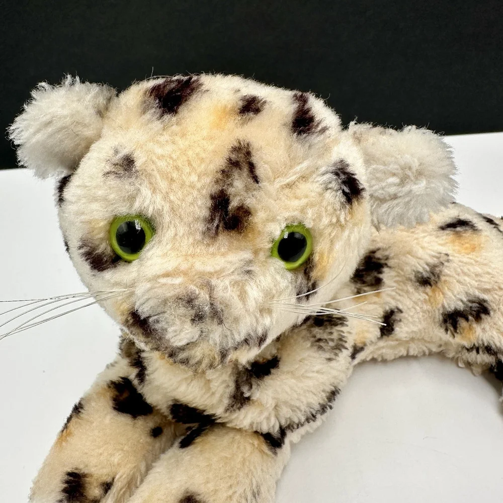 VINTAGE 1976 R. DAKIN BABY CHEETAH Plush Cub Leopard Cat Stuffed Animal RARE